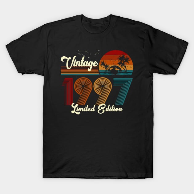 Vintage 1997 Shirt Limited Edition 23rd Birthday Gift T-Shirt by Damsin
